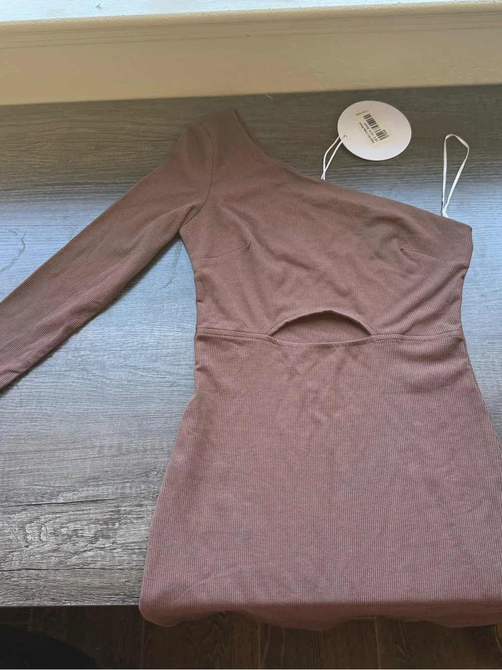 NWT Princess Polly haya mini dress Brown one shoulder mini dress sz 2
